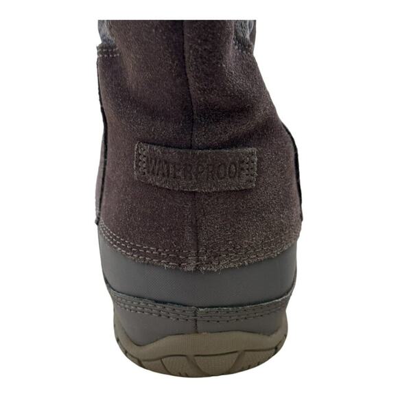 The North Face Nuptse Purna Boot Grey Brown Waterproof Lace-up Women's Size 7 - Picture 6 of 12